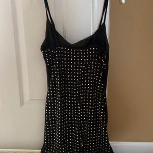 Black dress with rhinestones
